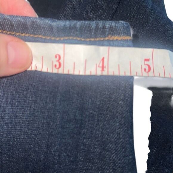 American Eagle Dark Wash Mid Rise Super Stretch Denim Jegging Ladies Size 4 - Picture 7 of 12